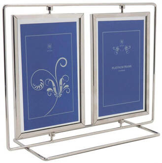 Henzo Fotolijst - Platinum Double Swing - Fotomaat 10x15 cm - Zilver