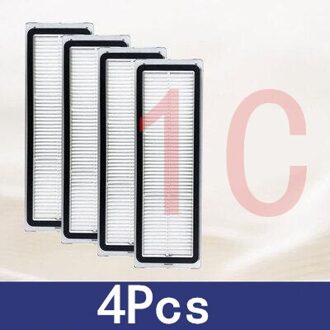 Hepa Filter Onderdelen Voor Xiaomi Mijia 1C STYTJ01ZHM Robot Stofzuiger Vervangende Accessoires 4stk