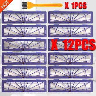 Hepa Filters Voor Neato Botvac D/Aangesloten Serie D7 D80 D85 D3 D75 D5 70E 75 80 85 Vacuüm cleaner Onderdelen Huisdieren/Allergieën 12stk