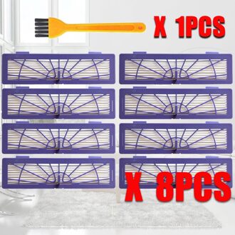 Hepa Filters Voor Neato Botvac D/Aangesloten Serie D7 D80 D85 D3 D75 D5 70E 75 80 85 Vacuüm cleaner Onderdelen Huisdieren/Allergieën 8stk