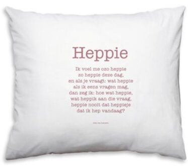 Heppie, gedicht op kussensloop