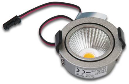 Hera Draaibare LED inbouwlamp SR 45-LED roestvrij staal