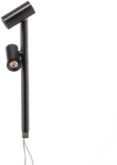 Hera LED Duo Spot 2x3 W warmwit 170 mm zwart