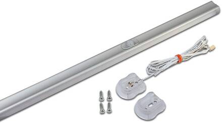 Hera LED-kledingstanglamp met sensor, 60cm mat chroom