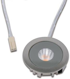 Hera LED-meubelspot AR 35, 4.000 K Ø 4 cm roestvrij staal aluminium 24 V