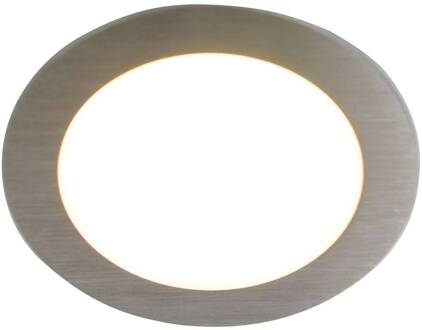 Hera LED meubelverlichting FAR 58 staal 3x-set 3W 3000K roestvrij staal, opaal