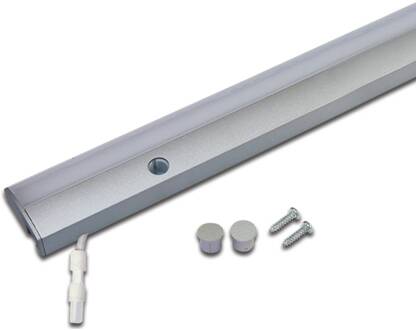 Hera LED meubelverlichting ModuLite F, aluminium, 120 cm, 3.000 K aluminium aluminium geanodiseerd