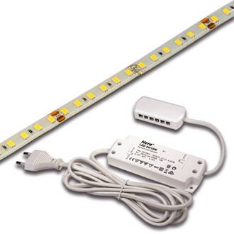 Hera LED strip Basic-Tape S, IP54, 3.000K, lengte 100cm wit, helder