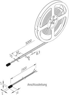 Hera LED Strip Dynamic-Tape S IP54 2.700-5.000K 500cm wit, helder