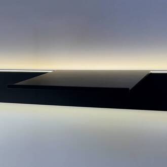 Hera Planchet voor Intero-Line LED wandlamp, zwart, 40 x 18 cm