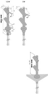 Hera Spot LED Duo spot 2 x 3 W, alu, 3.000 K aluminium