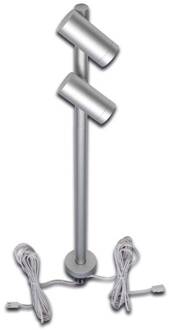 Hera Spot LED Duo spot 2 x 3 W, alu, 4.000 K geanodiseerd aluminium