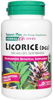 Herbal Actives, Licorice (DGL), 500 mg (60 Veggie Caps) - Nature's Plus