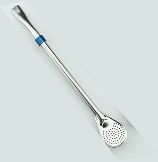 Herbruikbare 304 Roestvrij Staal Thee Filter Keuken Accessoires Rietje Melk Drinkware Bar Party Accessoire blauw