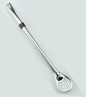 Herbruikbare 304 Roestvrij Staal Thee Filter Keuken Accessoires Rietje Melk Drinkware Bar Party Accessoire bruin