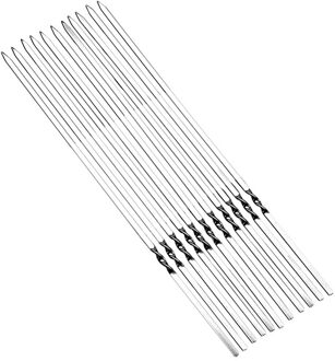 Herbruikbare Barbecue Spiesjes Rvs Grill Spies Shish Kebab Bbq Camping Platte Vorken Gadgets Keuken Accessoires Gereedschap