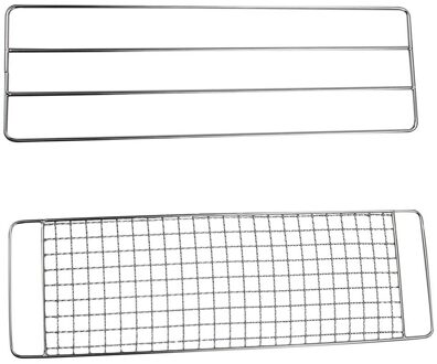 Herbruikbare Draagbare Non-stick Bbq Grill Mesh Zak Barbecue Bakken Isolatie Pad Outdoor Picknick Camping Bbq Keuken Gereedschap Zilver