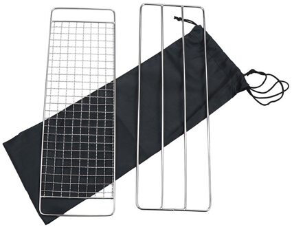 Herbruikbare Draagbare Non-stick Bbq Grill Mesh Zak Barbecue Bakken Isolatie Pad Outdoor Picknick Camping Bbq Keuken Gereedschap Zilver