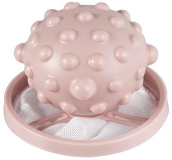 Herbruikbare Drijvende Bont Lint Haar Catcher Remover Wasgoed Wassen Bal Voor Wasmachine Asesorio Para Wasserij Magische Drogen Bal roze