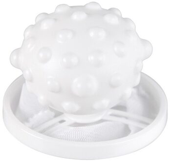 Herbruikbare Drijvende Bont Lint Haar Catcher Remover Wasgoed Wassen Bal Voor Wasmachine Asesorio Para Wasserij Magische Drogen Bal wit