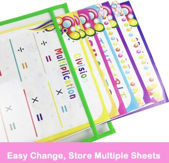 Herbruikbare Droge Wissen Tas Bestand Zakken Transparant Schrijven En Veeg Tekening Schrijven Whiteboard Markers Klassikaal Onderwijs Levert