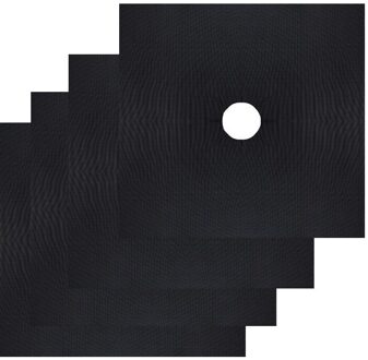 Herbruikbare Folie Gas Kookplaat Range Stove Top Brander Protector Liner Brander Cover Voor Schoonmaken Keuken Anti-Olie zwart