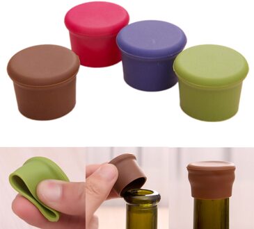 Herbruikbare Food Grade Siliconen Kroonkurken Bier Cover Coke Drank Wijn Verse Saver Stopper Stofdicht Beschermende Bar Accessoires