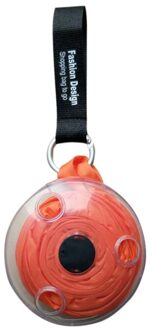 Herbruikbare Grote Capaciteit Tote Opvouwbare Draagbare Boodschappentas Kleine Schijf Messenger Opvouwbare Multifunctionele Eco Schoudertas #1226 oranje