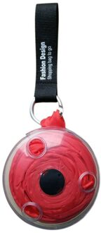 Herbruikbare Grote Capaciteit Tote Opvouwbare Draagbare Boodschappentas Kleine Schijf Messenger Opvouwbare Multifunctionele Eco Schoudertas #1226 rood