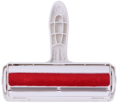 Herbruikbare Hond Kat Haar Borstel Huisdier Haar Remover Roller Meubelen Tapijten Kleding Self-Reiniging Pluisjes Verwijderen Tapijten 1stk rood