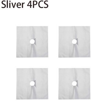 Herbruikbare Kachel Top Covers Dikke Gas Range Protectors Non-stick Liner Hittebestendige Keuken Gasfornuis Protector Kookgerei Onderdelen zilver