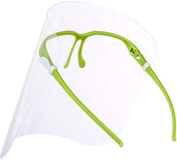 Herbruikbare Keuken Anti-Fog Gezicht Cover Anti-Olie Beschermen Ogen Clear Gezicht Cover Wasbare Stofdicht Ui Snijden Eye bescherming Tool groen