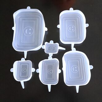 Herbruikbare Kookgerei Pan Kom Pot Voedsel Verse Afdichting Cover Transparante Saran Wrap Plastic Zakken Vierkante Silicone Stretch Deksels