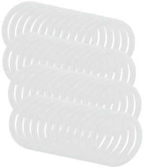 Herbruikbare Lekvrij Siliconen Afdichting Ringen Voor Plastic Mason Pot Deksels (Brede Mond, 48-Pack)