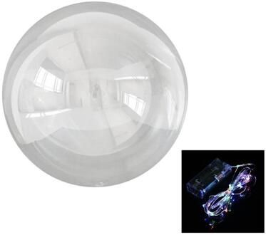 Herbruikbare Lichtgevende Led Ballon Transparante Ronde Bubble Decoratie Decor Party P0C7