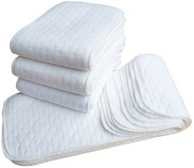 Herbruikbare Luiers Doek Luier Inserts 1 Stuk 3 Layer Insert 100% Katoen Wasbaar Baby Care Milieuvriendelijke Luier 10 stuks