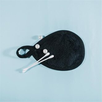 Herbruikbare Make-Up Remover Microfiber Make Up Verwijderen Handdoek Gezicht Wassen Doek Pads Doekjes Gezichtsreiniging Tool Gezicht Cleaner Gezichtsverzorging zwart