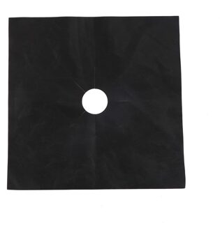 Herbruikbare Non-Stick Siliconen Vaatwasmachinebestendig Beschermende Folie Herbruikbare Aluminiumfolie Gasfornuis Protector Cover/Liner zwart