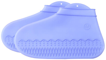 Herbruikbare Overschoen Waterdichte Anti-Slip Siliconen Regen Schoenen Protectors antislip Regen Schoenen Covers Waterdichte Schoenen Accessoires Blauw / M 24.5X14cm