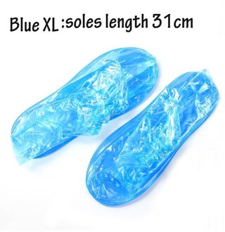 Herbruikbare Regen Schoenen Cover Vrouwen/Mannen/Kids Kinderen Dikker Waterdichte Laarzen Cyclus Regen Platte Antislip Overschoenen XL