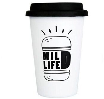 Herbruikbare Roestvrij Reizen Mokken Siliconen Deksel Bone Cups Reizen Mok Thee Koffie 1