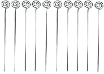 Herbruikbare Roestvrij Staal Barbecue Spiesjes Platte Shish Kebab Grills BBQ Spies Metal Sticks Naald Outdoor Accessoires 13.5 "35 cm 10 stukken