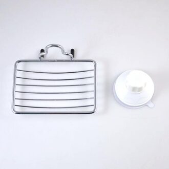 Herbruikbare Rvs Quick Afvoer Keuken Stand Zeepbakje Holder Cup Lade Sterke Zuigkracht Badkamer Douche Accessoire Schoon Droog