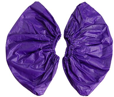 Herbruikbare Schoenen Cover Opslag Unisex Regen Laarzen Waterdicht Antisliplaarzen Laarzen Machine Wasbare Doek Schoen Zak Schoen Cover Paars