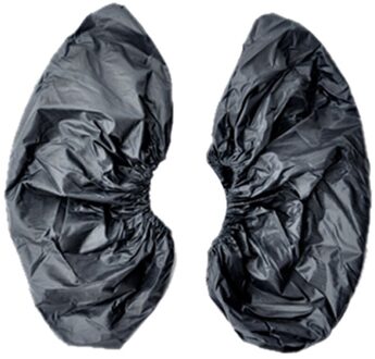 Herbruikbare Schoenen Cover Opslag Unisex Regen Laarzen Waterdicht Antisliplaarzen Laarzen Machine Wasbare Doek Schoen Zak Schoen Cover zwart