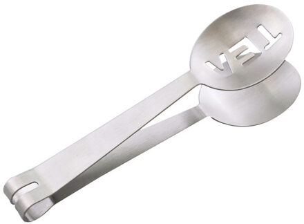 Herbruikbare Slip Theezakje Voedsel Set Clip Rvs Theezakje Tong Squeezer Zeef Grip Mini Lepel # T