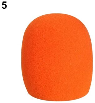 Herbruikbare Verdikking Microfoon Spons Deksel Foam Bal Type Mic Voorruit 5 Kleuren Ktv Dj Winddicht Wasbaar Mic Mouw roos Rood