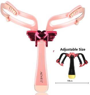 Herbruikbare Verstelbare Wenkbrauw Stencil Make Shaper Eye Brow Make-Up Model Template Wenkbrauwen Card Stylingtools Wenkbrauw Stencils 02 roze