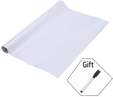 Herbruikbare Verwijderbare Pvc Blackboard Stickers Verwisselbare Vinyl Onderzoek Board Message Board Voor Thuis Slaapkamer Kinderkamer Deur Decor wit