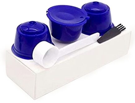 Herbruikbare Voor Dolce Gusto Koffie Capsule Cup Filter Koffie Filter Koffie Capsules Herbruikbare Koffie Cup Mand 3stk blauw